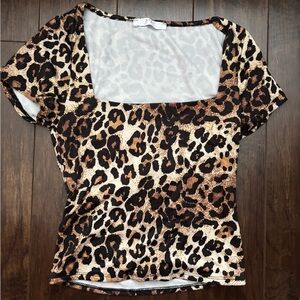 Gaze leopard print top